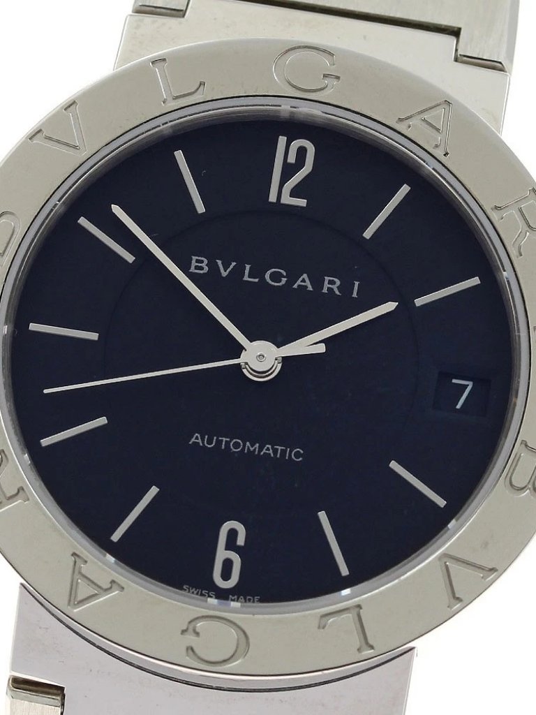 Bvlgari Bvlgaribvlgari Bb33ss Date Black Dial Automatic Mens Watch935584